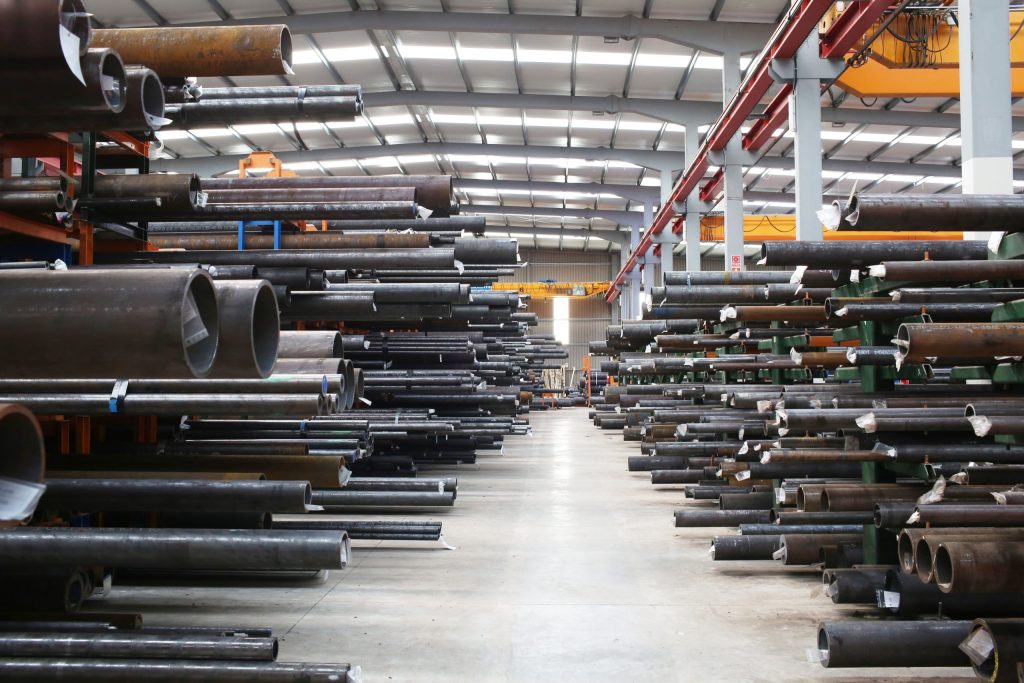 Stock de tubos de acero