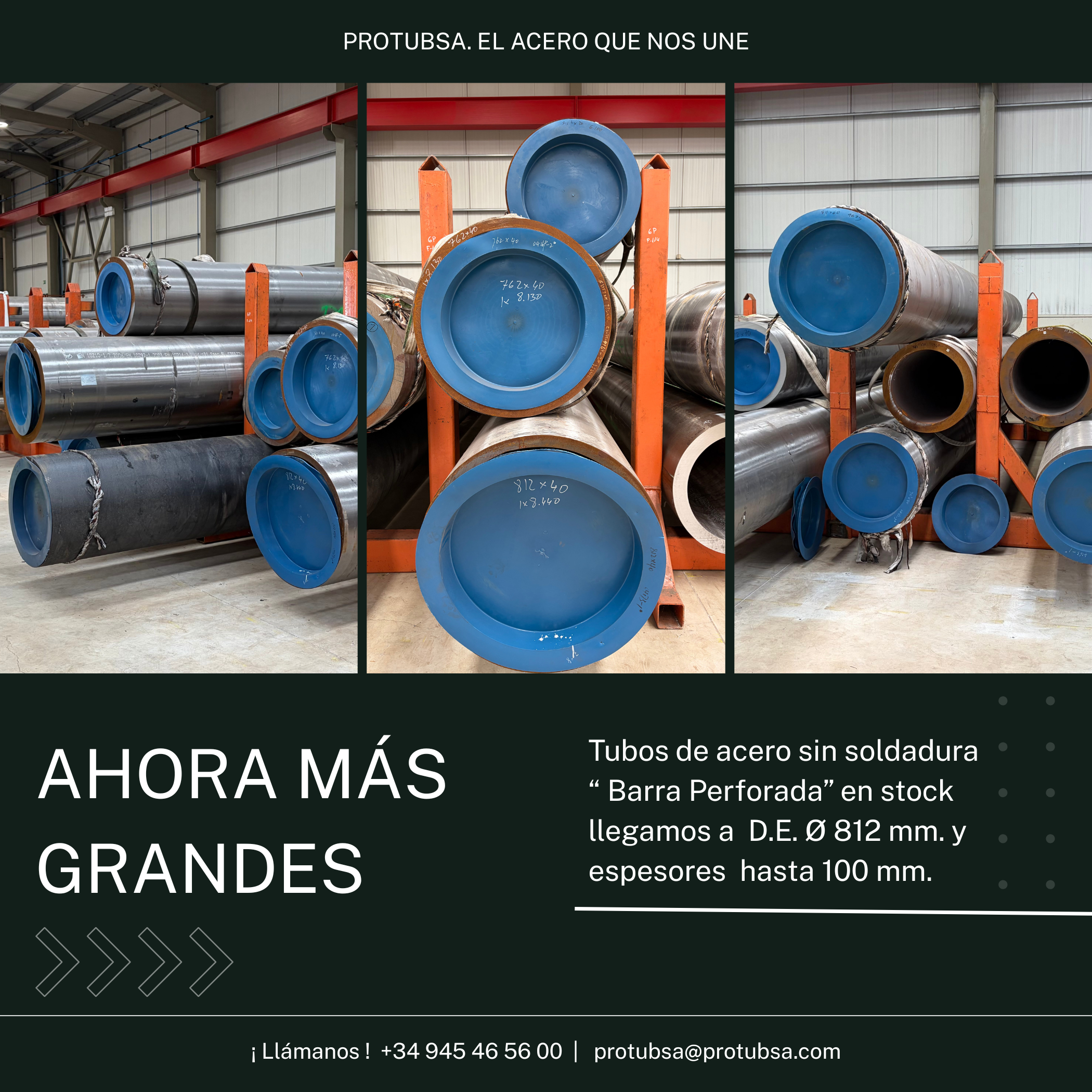 Barra Perforada Grandes Dimensiones